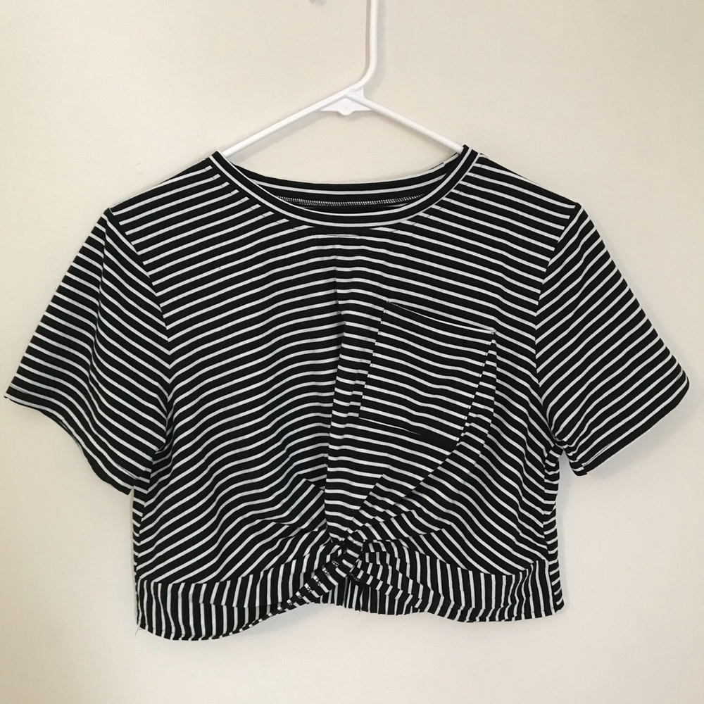Striped crop top